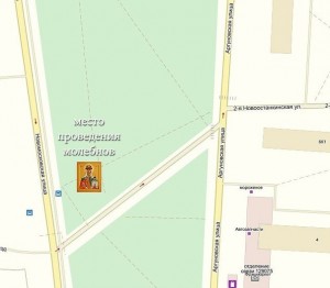 Карта храма в Останкине